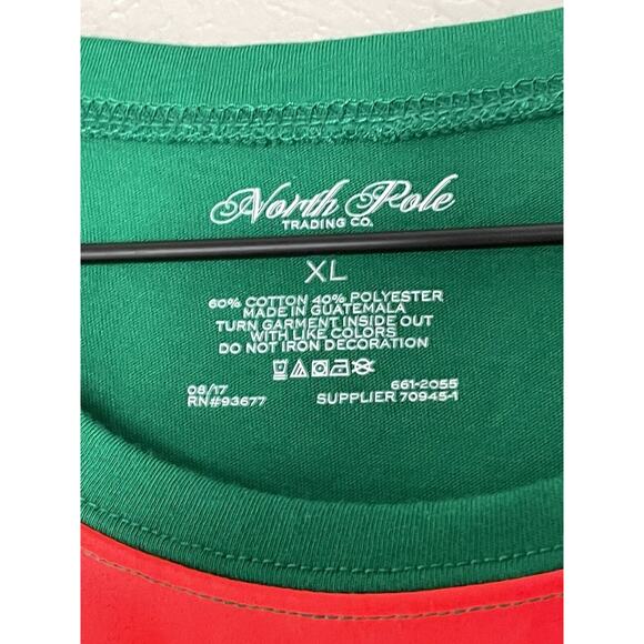 North Pole Trading Company Christmas Elf Shirt Size X-Large XL EXCELLENT COND - Picture 3 of 3